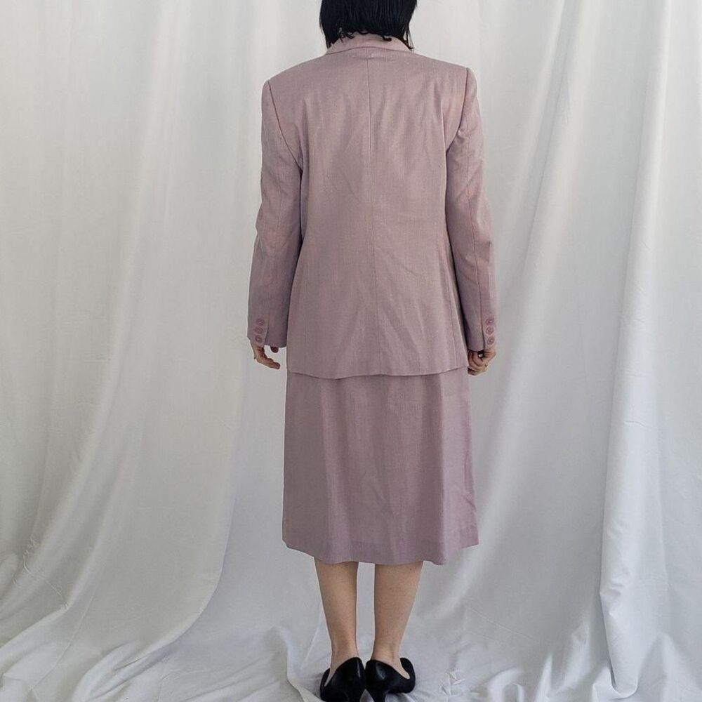 80s/90s Hand Made Purple Skirt Suit - Picture 3 of 6